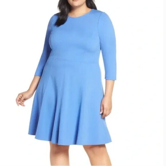 Eliza J. Blue fit and flare Dress size 16W NWT Eliza J. Blue fit and flare Dress size 16W NWT
